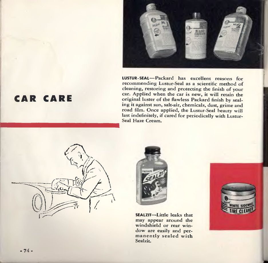 1953 Packard Owners Manual Page 1
